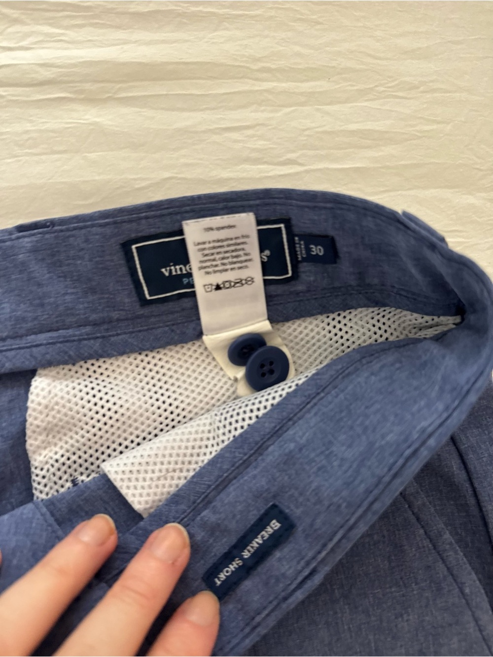 Men's Vineyard Vines Classic Blue Shorts - Picture 2 of 3